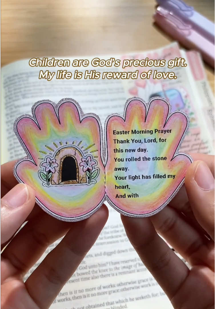 ✝️🌟Celebrate Easter with Jesus A Handprint Blessing for Children🥰🙌🏻✨🫶🏻💓#jesuslovesyou #giftideas #bible #faithtag #sundayschool #jesus 