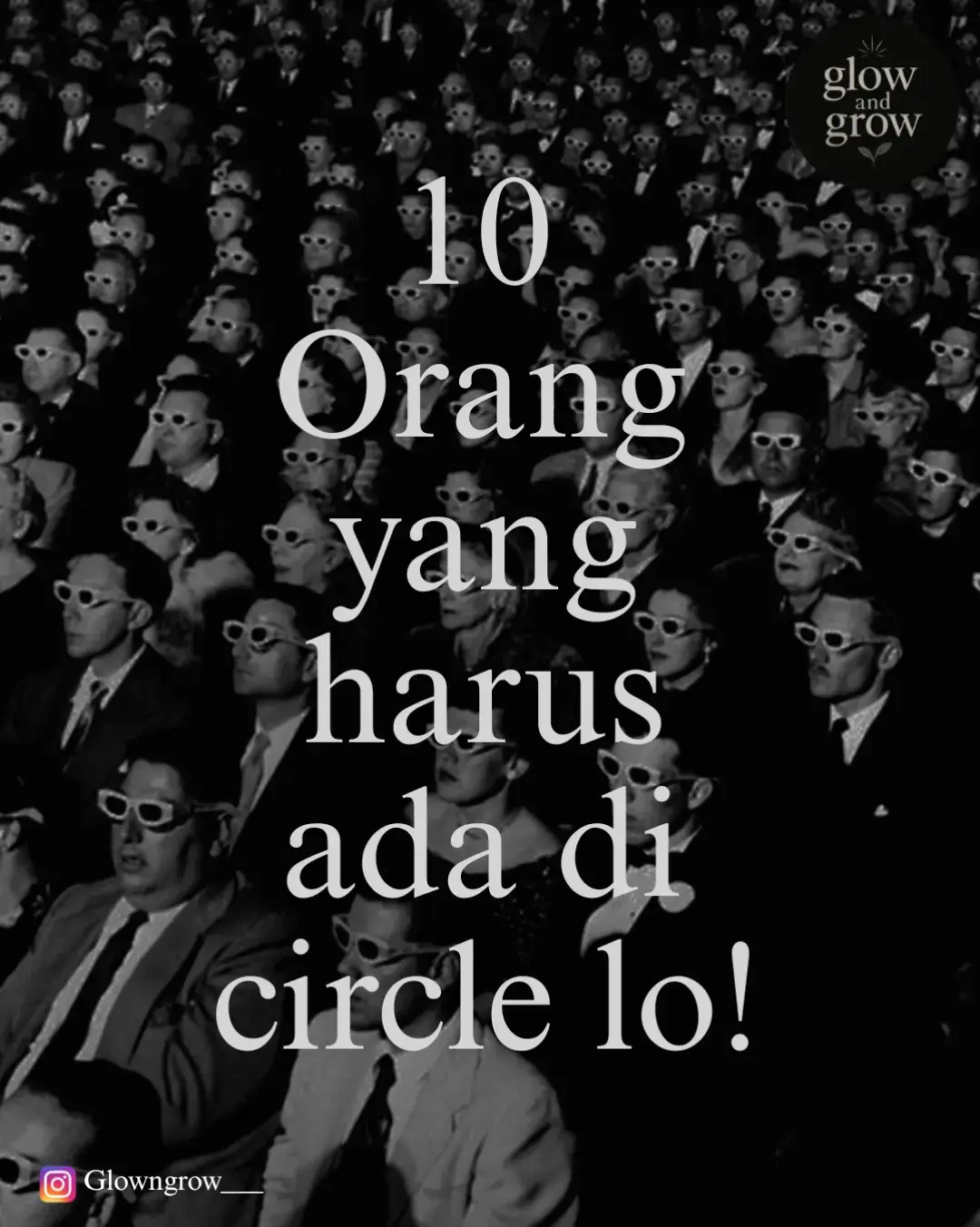 Circle itu penting banget buat tumbuh. Pilih orang yang bisa bikin lo berkembang, bukan yang bikin lo stuck. Jadi, siapa aja yang udah ada di circle lo sekarang? 👀  #GlowAndGrow
