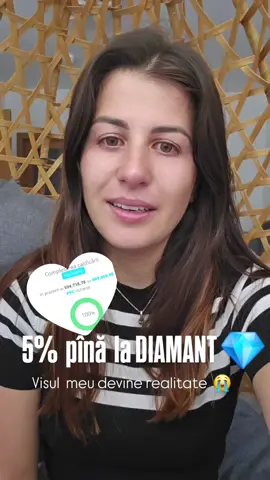 Cînd nimeni  nu credea  în activitatea mea online  am fost eu cea care am crezut  ca azi să ajung  la un pas de DIAMANT o calificări  râvnită  pentru  mine și echipa mea 😭💎🙏