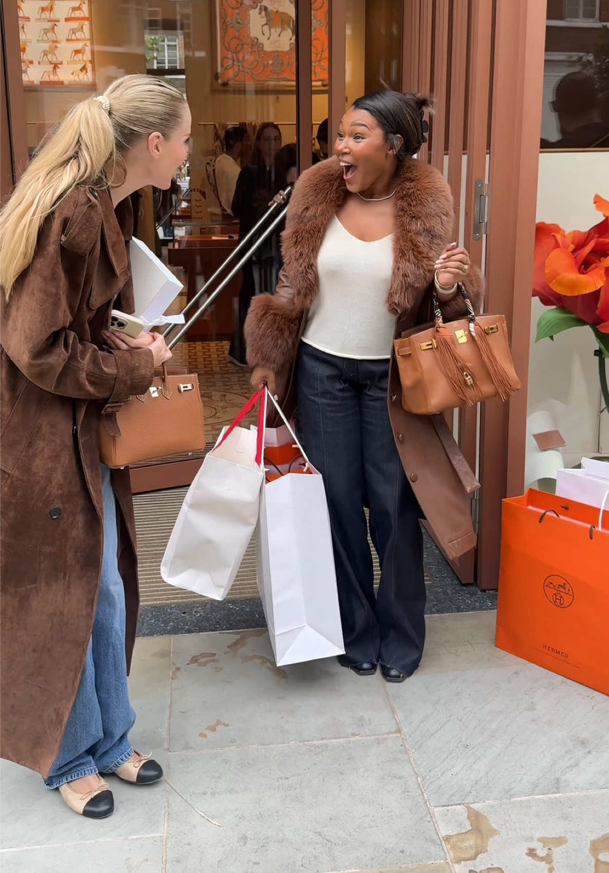 The fairy godmother grants again 🍊 cue all unsolicited comments policing how women should be spending their money 🥱 #hermes #quotabag #birkin #wishlistbag #hermesbirkin 