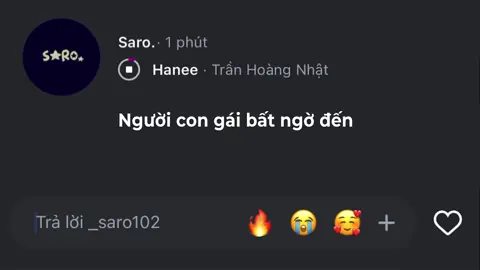Người con gái bất ngờ đến #_saro102 #lyrics #nhachaymoingay #xuhuong 