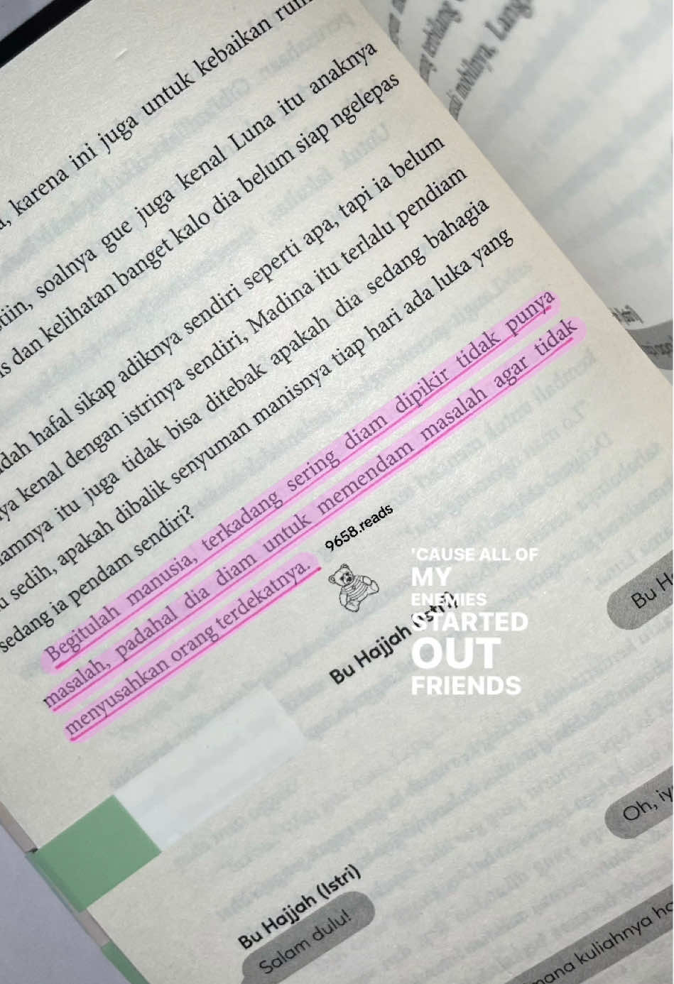 diam itu tanda kuat atau karena nggak tahu harus cerita ke siapa? #BookTok #fyp #langitmadinah #bookquotes #xyzbca 