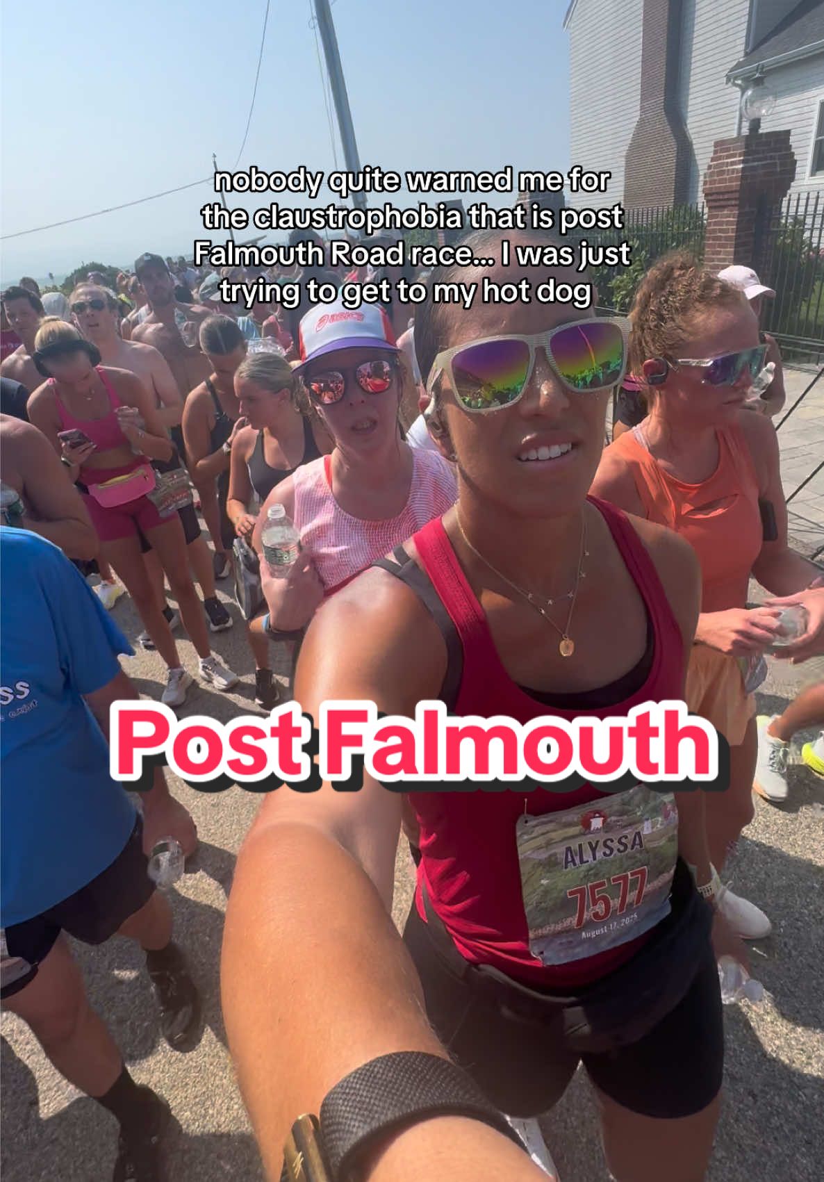 this was wiiiiild I wanted to throw up. but the #hotdog was so worth it. #falmouthroadrace #falmouth #capecod #onthecape 