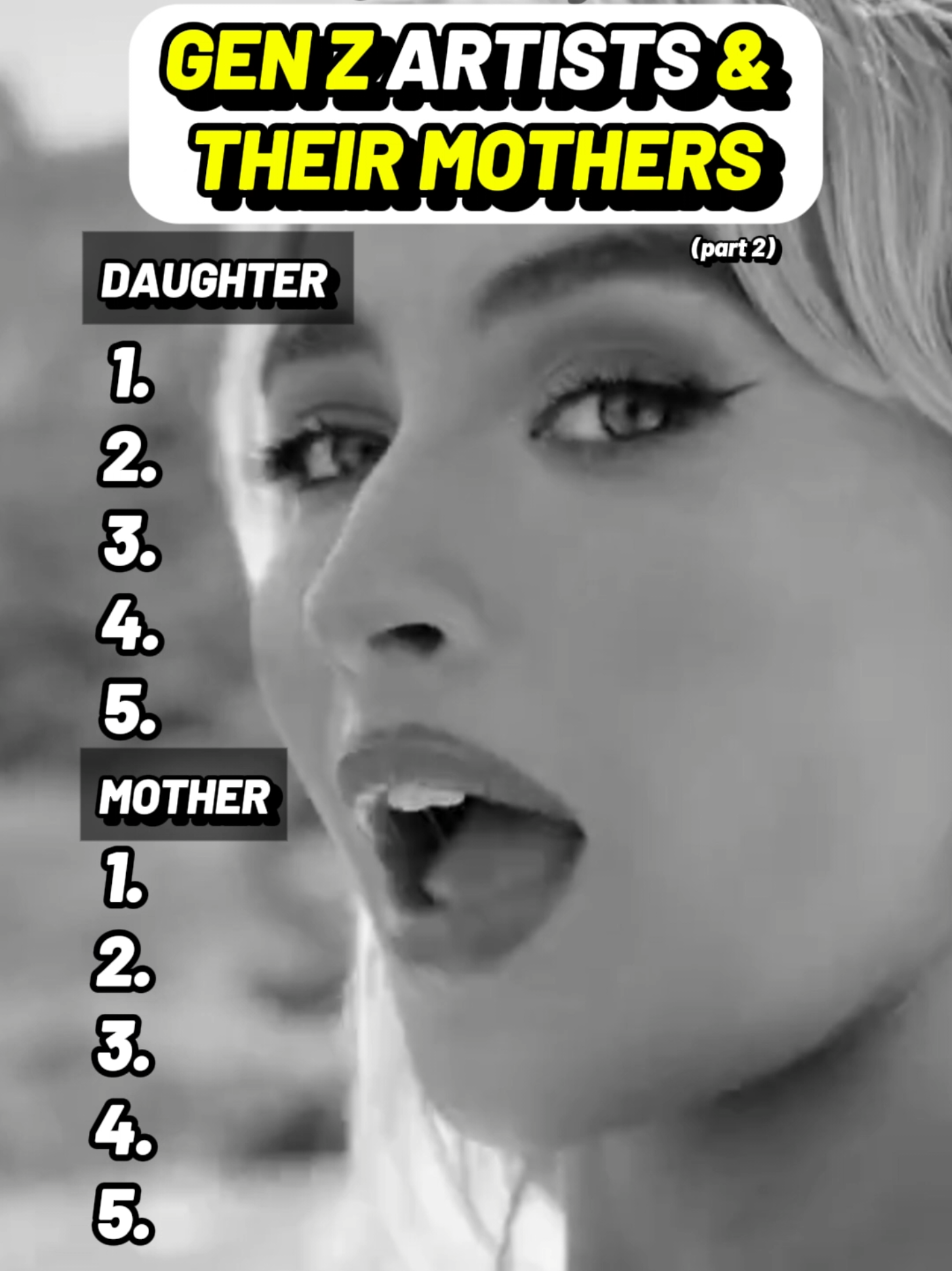 GEN Z ARTISTS AND THEIR MOTHERS - part 2 #music #TaylorSwift #SabrinaCarpenter #OliviaRodrigo #ArianaGrande 