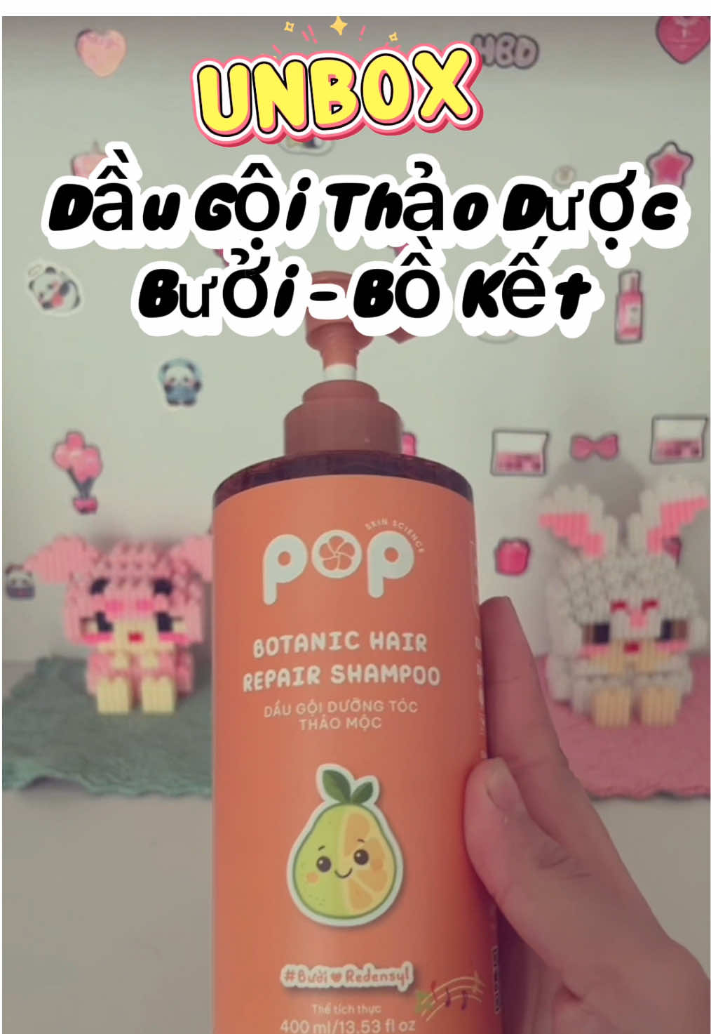Dầu gội thảo dược Bưởi - Bồ Kết 🌿#popvietnam #daugoithaoduoc #chamsoctoc #ttlk #xuhuong 