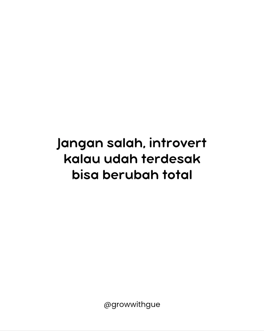 dia bakal ngeluarin semua energinya kalo lagi terdesak #introvert #introvertlife #introvertproblems #relate 