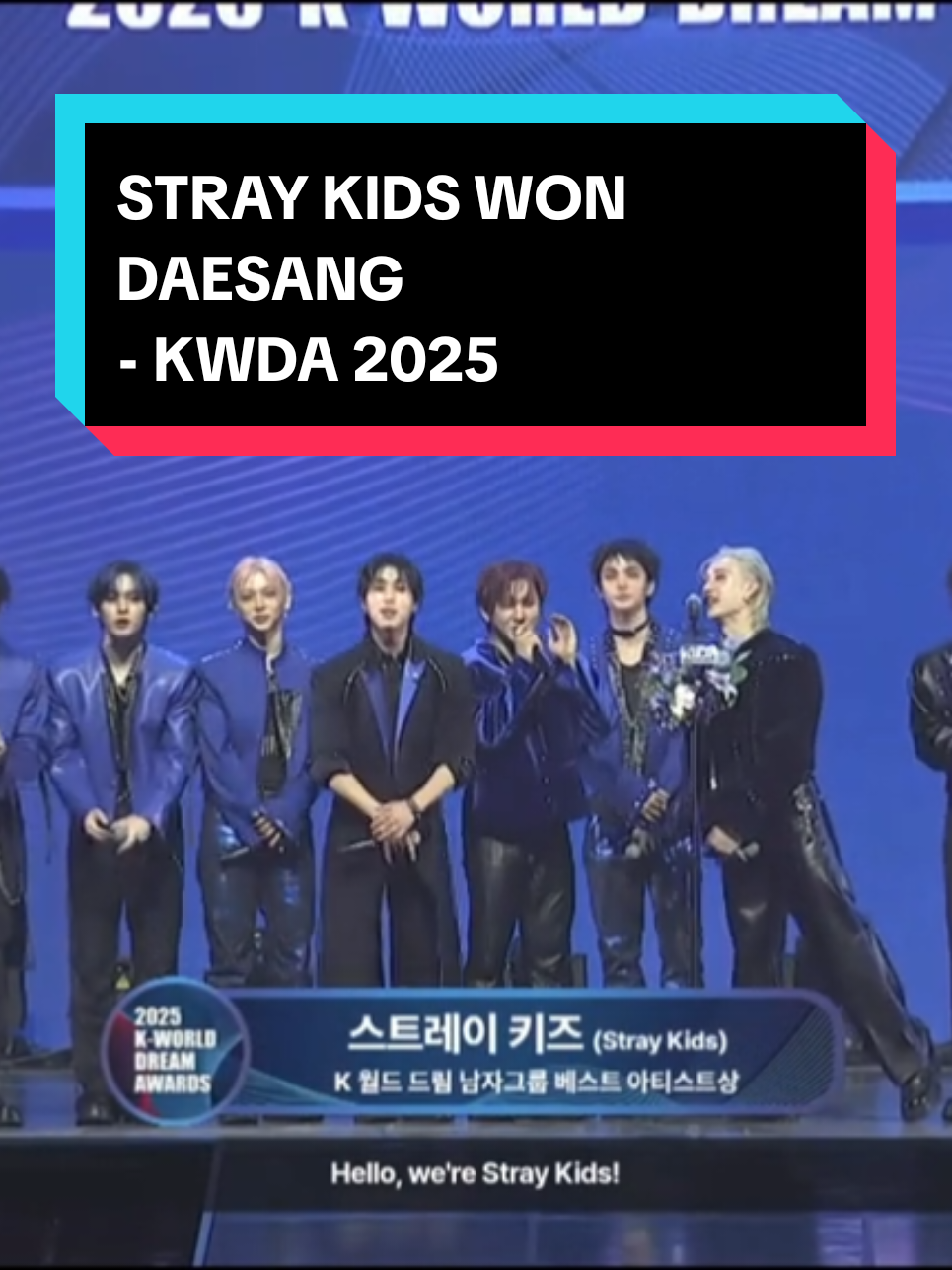 210825 STRAY KIDS WON DAESANG - SPEECH #StrayKids #SKZat2025KWDA