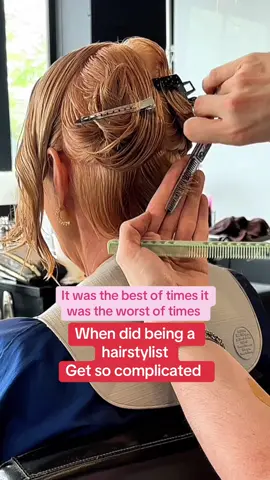 When did being a hairstylist get so complicated 😘  . #creatorsearchinsights  Hairtok life of a hairstylist hairstylist advice 