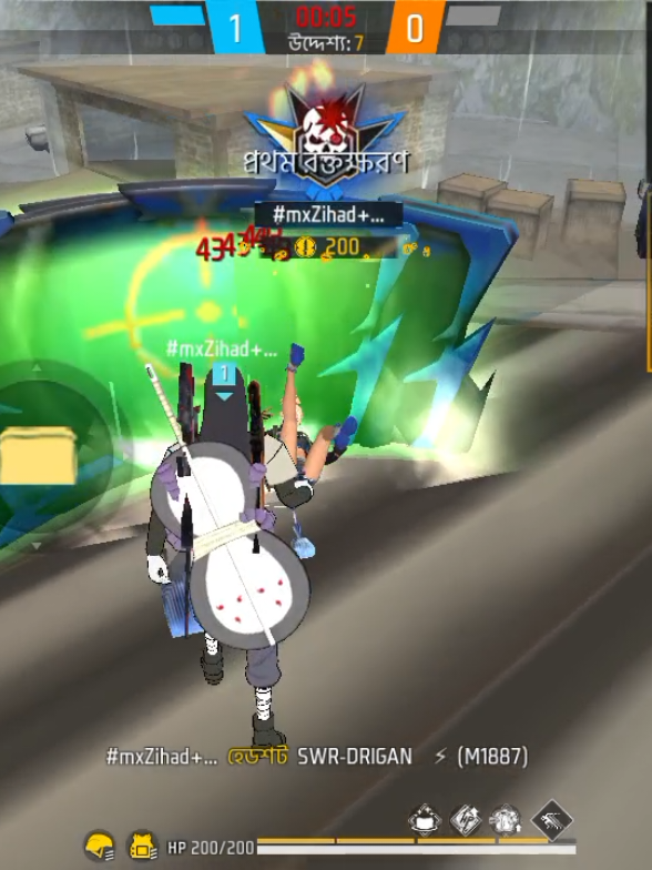 1vs1 headshot custom only two scooter challenge#Zihad gamer #foryou video 