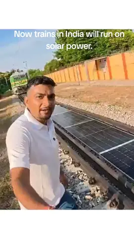 #indian #relway Now trains in India will run on solar power.