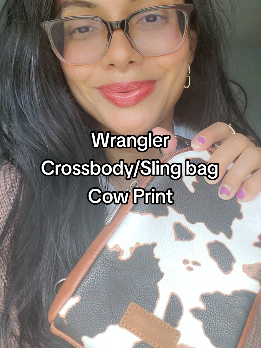 cow print sling bag from@Wrangler crossbody style