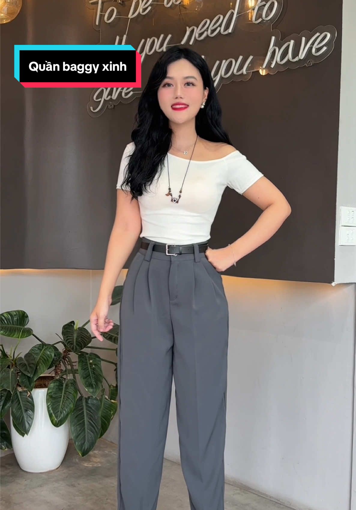 Quần baggy xinh #quanbaggy #quanbaggynu #quanbaggycapcao #thoitrang #thoitrangnu 