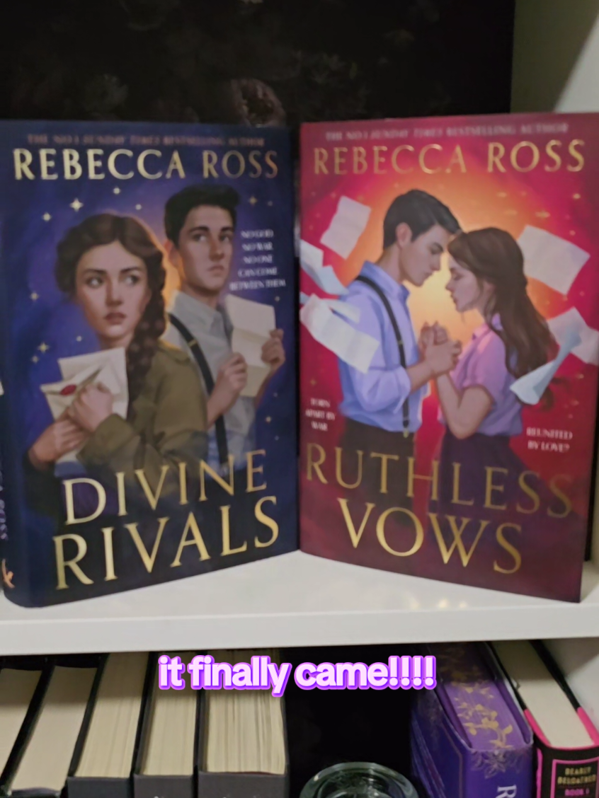after waiting 2 months for it,  because it got lost in transit 😭😭😭 the UK covers are perfect!! cant wait to add wild reverence  #divinerivals #ruthlessvows  #rebeccaross  #BookTok  #bookrecommendations 