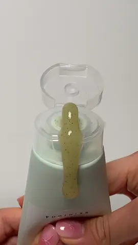 Introducing Tea-Trica Mild Peeling Gel - time to gently exfoliate and get rid of your blackheads.  #skin1004 #texture #fyp #peelinggel #acneproneskin 