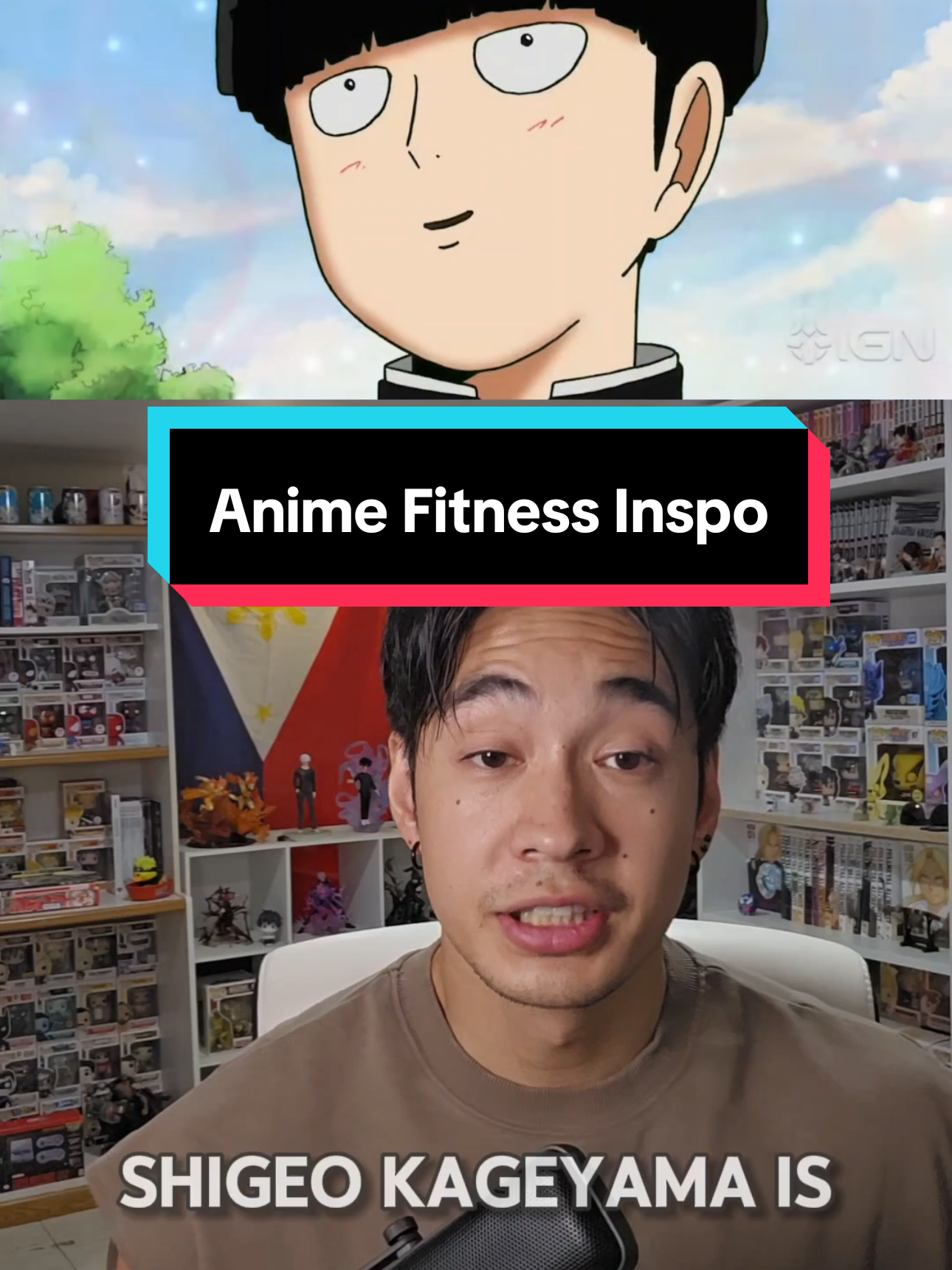 Not only is it a top 3 anime, Mob Psycho 100 will give you that needed push for your fitness journey #kageyama #animegymtok #animereviews #cosplayfitness #animemotivation 