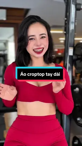Croptop tay dài vừa thoải mái vừa cá tính.#vothao #dotapgymnu #croptoptaydai
