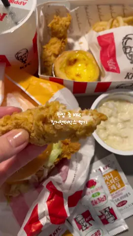 한밤 중 KFC 징거텐더박스 먹기  #kfc #추천 #ㅊㅊ #mukbang #먹방asmr 