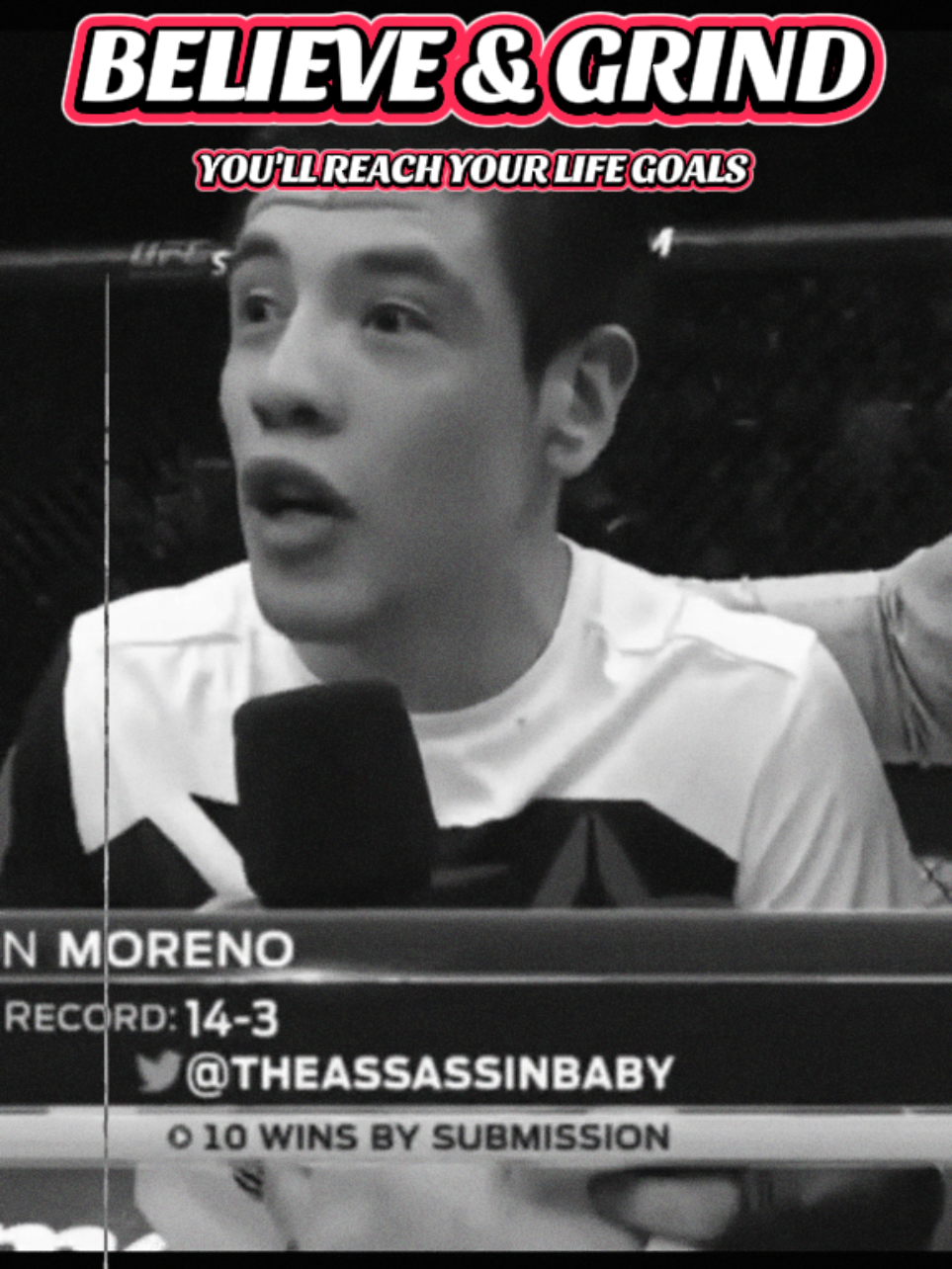 Brandon Moreno said it and did it #onthisday #UFC #brandonmoreno #believe 