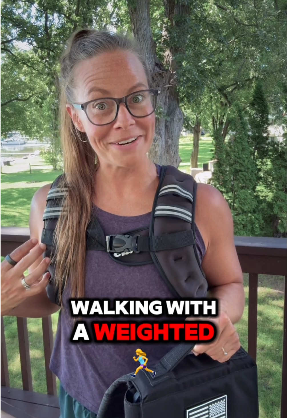 Don’t mind the bugs 🪰 Can’t get any peace and quiet with cicadas, not to mention the bee buzzing my face mid-take… ah yes, Minnesota summers 🦟😅 … But anyways, let’s talk about the difference between walking with a weighted vest and a rucksack. While they are both better than walking without weight, there are subtle differences.  👉 Weighted vest — Spreads weight across your front and back, giving you extra support and stability This makes is a great option for elderly folks or anyone struggling with balance or adding a little resistance to gym workouts or household chores. 👉 Rucksack (or ruck plate carrier) — Places the weight behind you, pulling back your shoulders and providing greater posture benefits This is a solid solution for anyone working a desk job and helps offset hunched shoulders that result from sitting at a computer all day.  Both have benefits, but they are a little different!  To learn about more rucking, including the physical and mental benefits and get my favorite gear recommendations… 💬 Grab my free Rucking 101 PDF in my bio links—no email or strings attached! Follow me for more rucking tips and book updates as I gear up to launch my book Ruck Fit coming January 2026! #rucking #GORUCK #ruck #weightedvest @GORUCK 