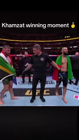 Khamzat winning moment 🥇.              #ufc319 #khamzat #ddp #fight #tiktok#creatorsearchinsights 