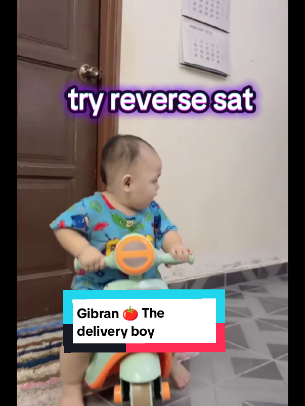 siapa yg cancel order td? gibran nak delivery dah ni 🛵🛵 #babytomato #muhammadgibran #tongkayucafe 