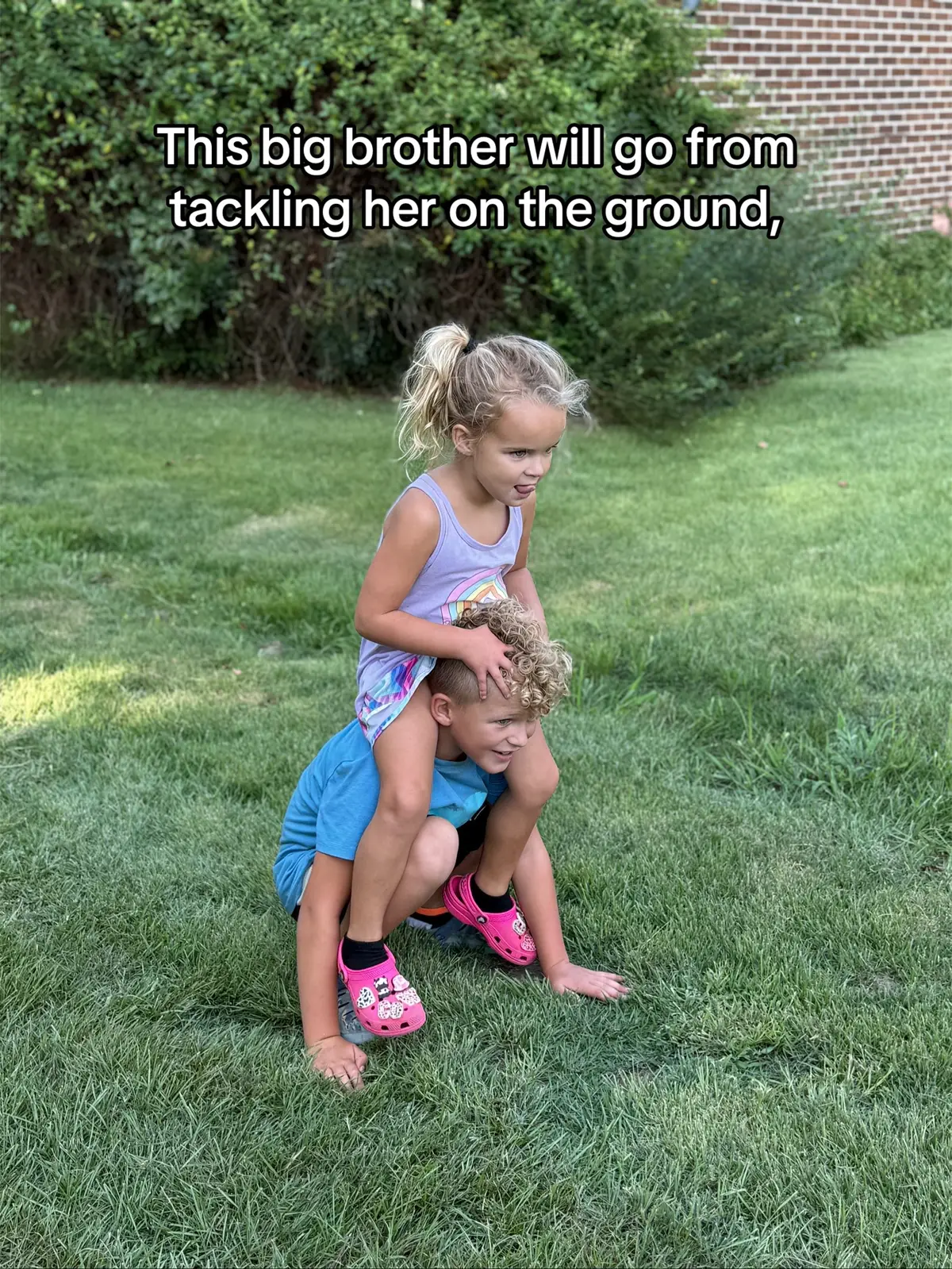 Best big brother! #bigbrother #littlesister #protector 