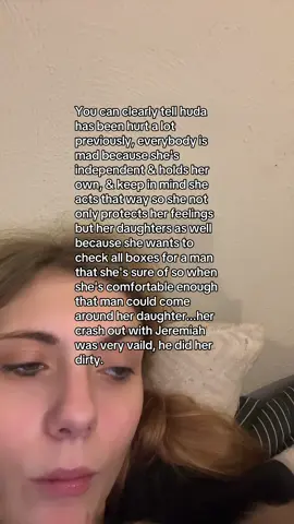 I understand why she acted the way she did & when is comes to Chris, she slowed down the way she acted because clearly her acting the way she was with Jeremiah wasn’t working so when she tried to slow herself down that got thrown in her face too. I agree she definitely could’ve worded things a little bit better to explaining herself with Chris but I knew what she was trying to say… #fyp #viral #loveland #huda #trending @hudabubbaaa 