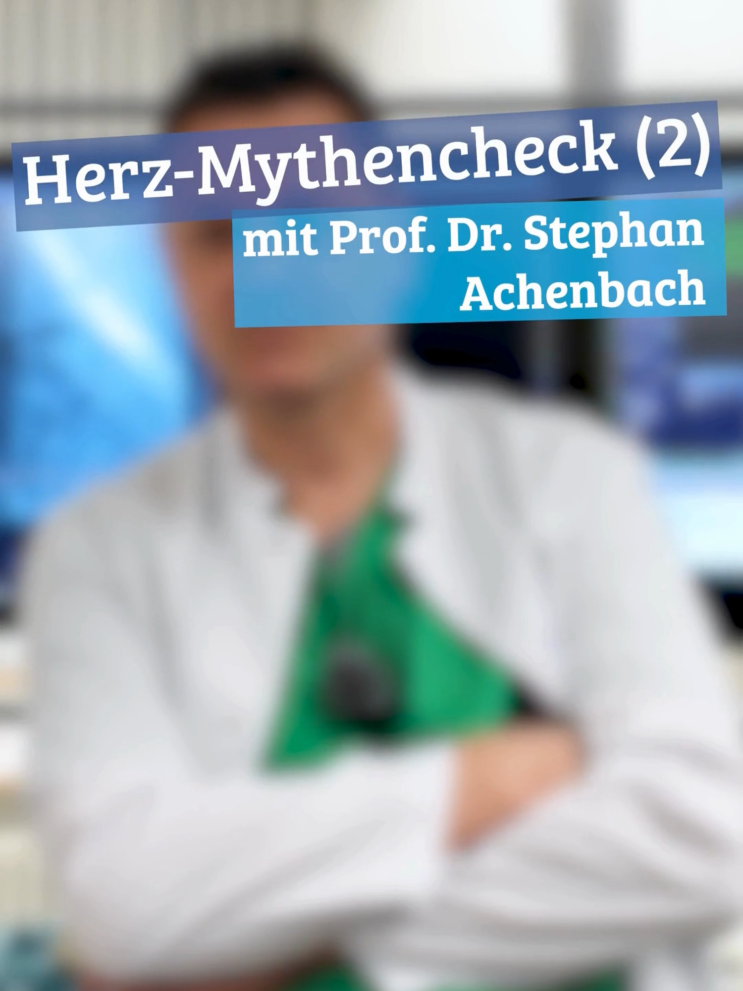 Prof. Dr. Achenbach, Klinikdirektor der Medizinischen Klinik 2 im zweiten Teil des Mythenchecks rund ums Herz ❤️🫀 – was stimmt wirklich, und was gehört ins Reich der Märchen? 🤔💬 Schaut rein! 👀 #kardiologie #herzmedizin #mythen #gesundheitsmythen