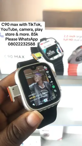 C90 max with sim slot, lot of nice features. #c90maxcamerawatch #smartwatch #fyp