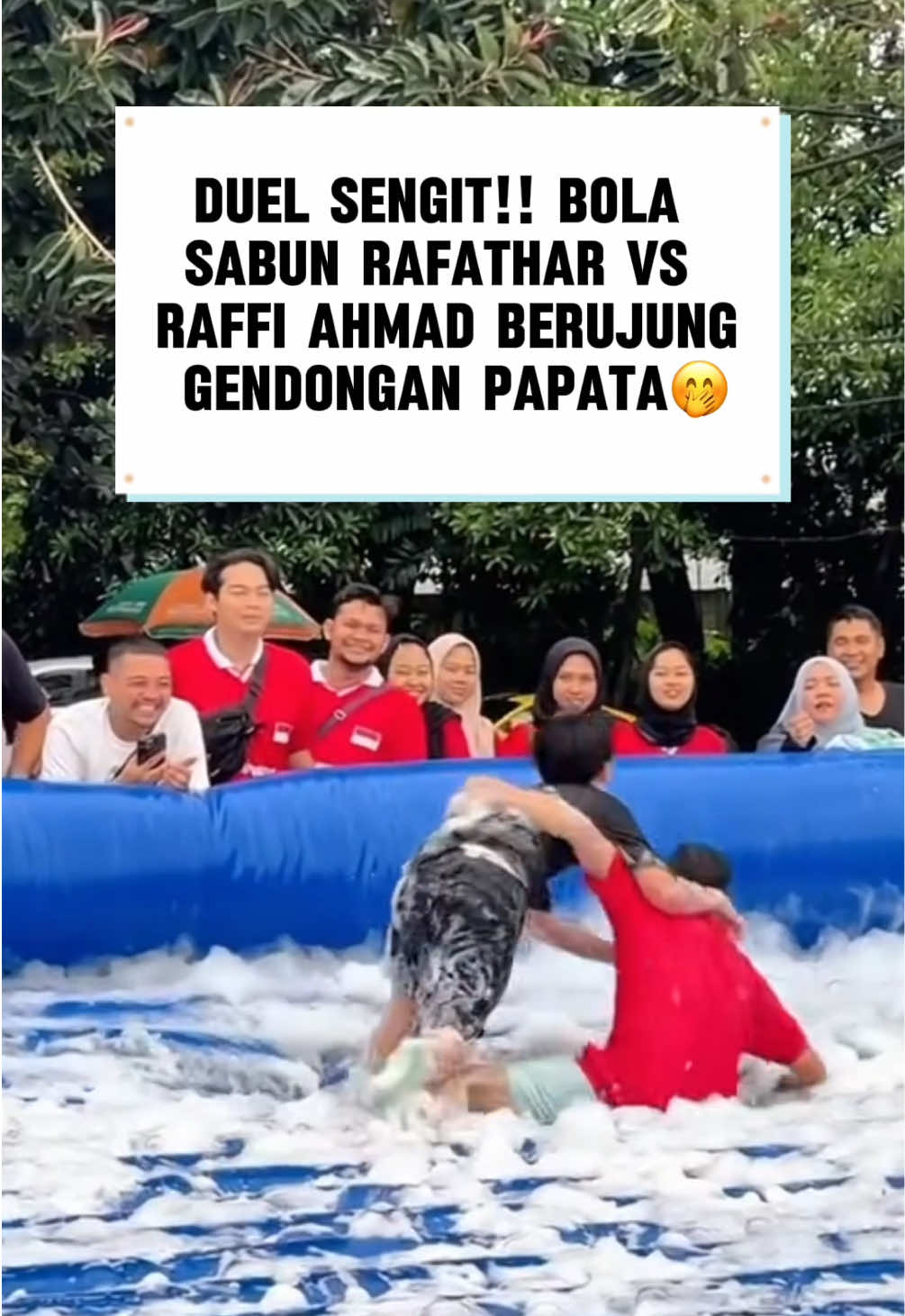 Musuh cuma di lapangan ya guys🥰 #attahalilintar #17agustus #lomba17an #rafathar #raffiahmad 