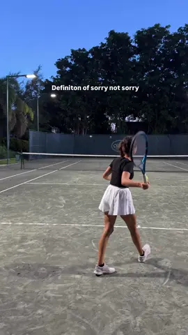 You are never really sorry about a net that went in your favor.  . #tennis #tennisplayer #tennislife #miami #sports  