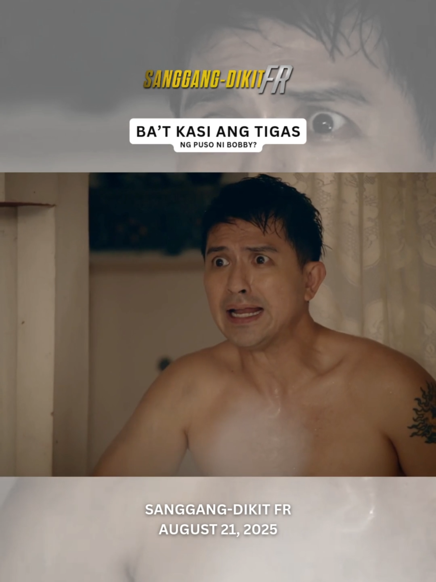 Hassle talaga kapag nakalimutan ang towel sa labas ng banyo! 😆 #SanggangDikitFR #JennylynMercado #DennisTrillo #drama #action #funny