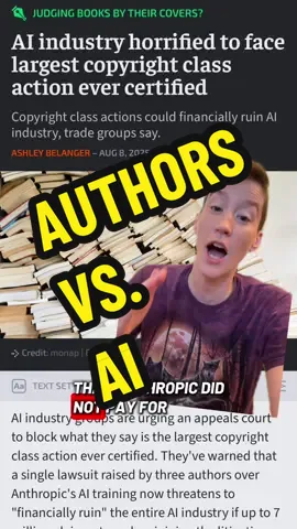Get in authors, we’re taking down big AI!!! #authortok #BookTok #ai #chatbot 