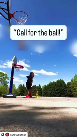 “Hello ball”🏀 😁#fyp #kids #cute #funny #sports 