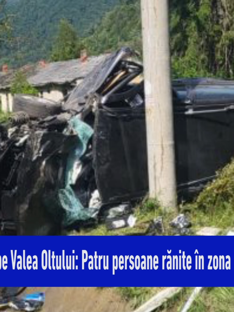 Impact violent pe Valea Oltului: Patru persoane rănite în zona Câineni – Râul Vadului