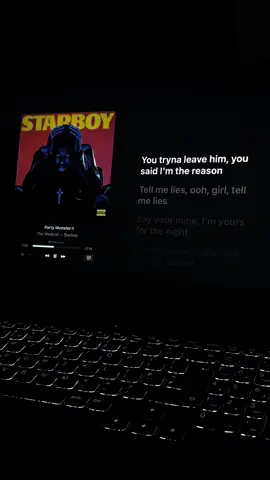 Party monster - the weeknd #fyp #musica #macbook #partymonster #theweeknd 
