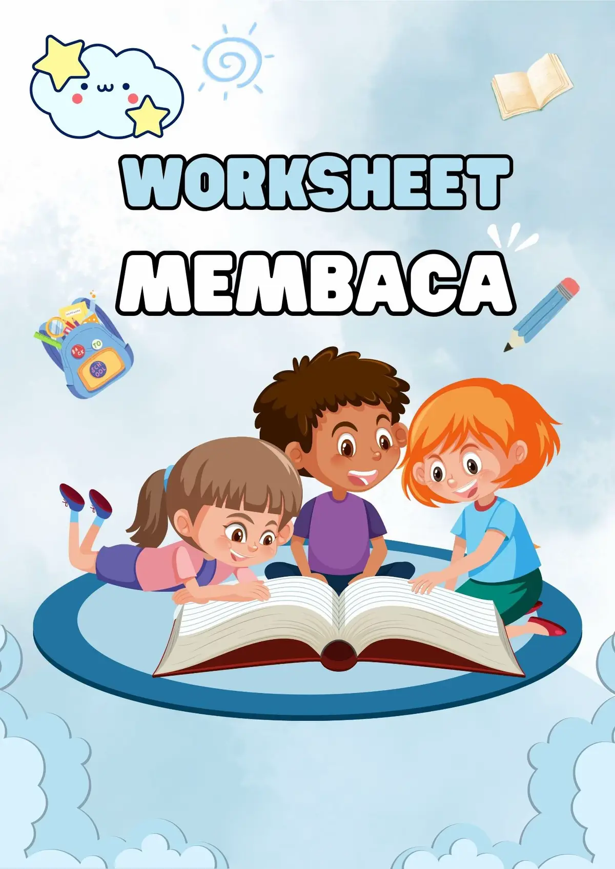 Worksheet membaca untuk anak yang sedang belajar calistung #fyp #worksheet #soalkelas1 #bahanajar #lkpd