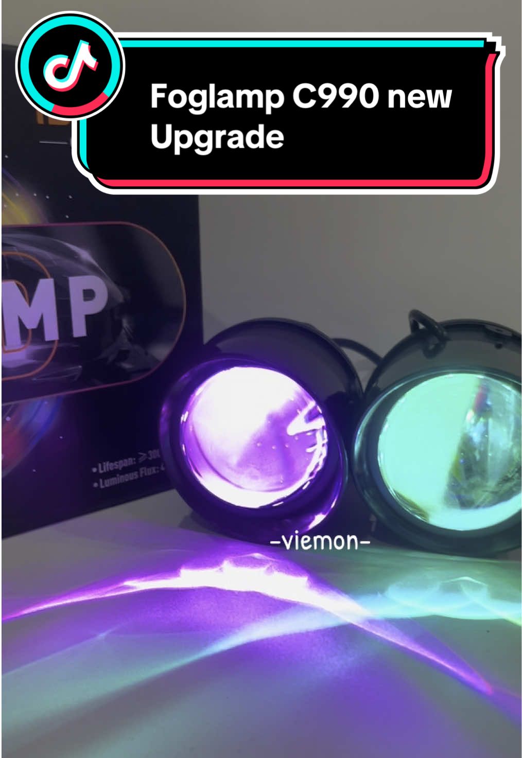 Foglamp universal 3inc Devil setting App #foglamp #ibright #c990 #rgb 