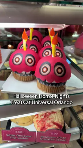 New treats are available for Halloween Horror Nights! These treats are for Five Nights at Freddy’s, Terrifier, and Mel’s Die-In and available at Universal Studios Florida now. #hhn #fnaf #fivenightsatfreddys #fypシ #halloweenhorrornights 