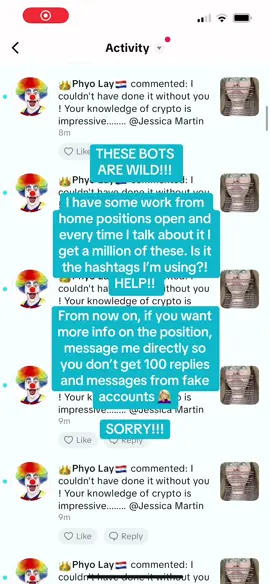 It’s WILD OUT HERE!!! I’m so sorry if you got 100 messages from fake accounts. Just message me for more info 🤦🏼‍♀️ #bots #fakeaccounts #helpme 