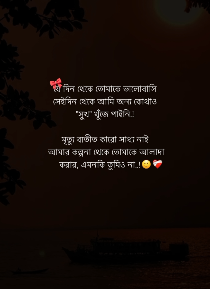 মৃত্যু ব্যতীত কারো সাধ্য নাই, আমার কল্পনা থেকে তোমাকে আলাদা করার, এমনকি তুমিও না..!😊❤️‍🩹 #asib_for_ever 