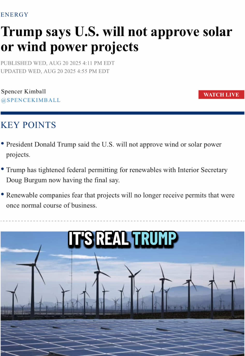 Wind farms also pay farmers a  sustainable and predictable income for each turbine. They have on farmland. 