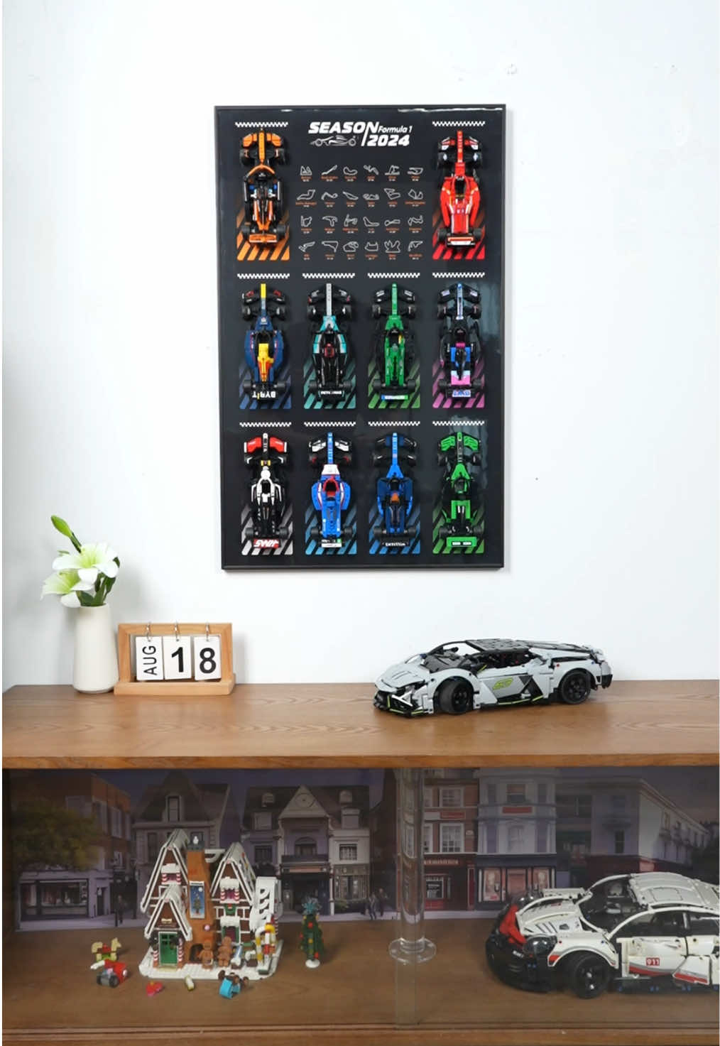 The neat and orderly display of my speedchampions F1 is so perfect #f1 #speedchampions #legocollection #f1tiktok #show 