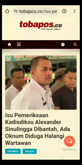 Isu Pemeriksaan Kadisdiksu Alexander Sinulingga Dibantah, Ada Oknum Diduga Halangi Wartawan #kadisdiksu #alexandersinulingga #diperiksa #kejatisu 