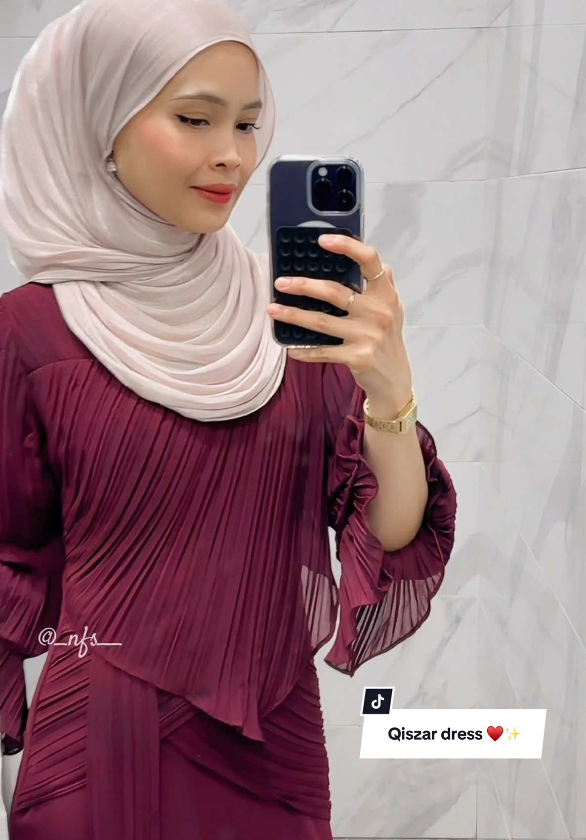 Sorry girls cermin toilet kat mall kecapuk sikit 🤣Yang penting dress i cantiks 😘@QISZAR #dress #OOTD #dresscantik #qiszar #outfitideas 