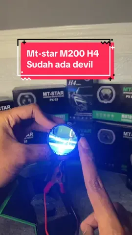 Mt-star M200 H4 sudah ada devil nya nih . Tinggal colok auto menyalaaa 🤙🏻 . #mtstarm200 #mtstarh4 #mtstarbiled #lampubiledh4 #biledh4 