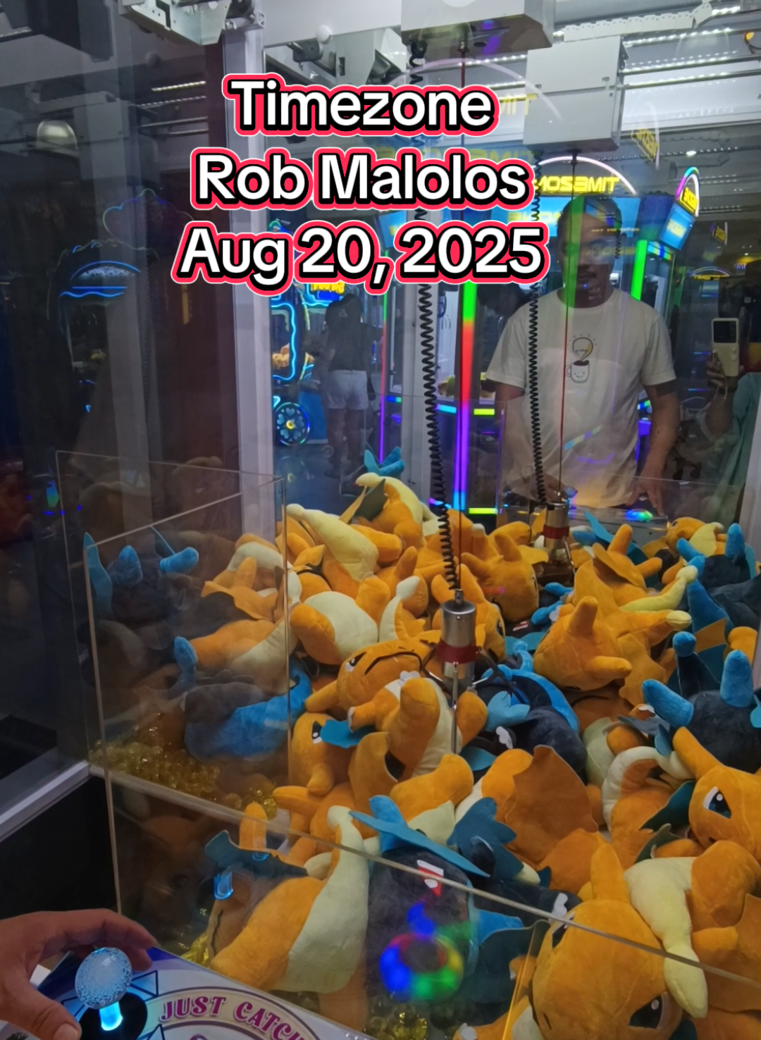 It's Pokemom - Charizard!  claw machine time ! #clawmachine #timezone #fyp #clawclip 