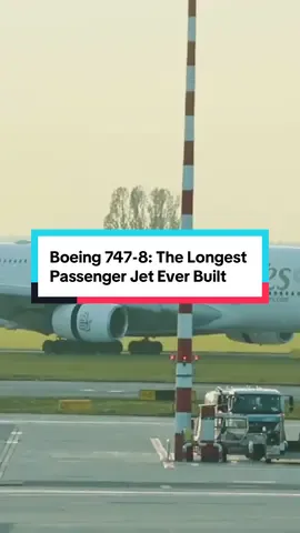 Step inside the legend: the Boeing 747-8 Intercontinental, the longest passenger aircraft ever built. Stretching an incredible 76.3 metres (250 ft 2 in), the 747-8 even outpaces the Airbus A380 in length, securing its place as an aviation icon. ✈️ With space for 467+ passengers, advanced GEnx engines, and a redesigned high-efficiency wing with raked tips, the 747-8 blends speed, range, and engineering innovation. It represents the final evolution of the Queen of the Skies, combining modern technology with the unmistakable silhouette of a classic jumbo jet. The big debate: would you choose the A380’s unmatched width and comfort, or the 747-8’s record-breaking length and speed? #Boeing7478 #747 #Aviation #AircraftEngineering #AvGeek                     