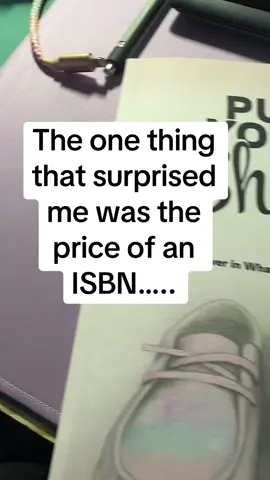 I didn’t understand the ISBN procesd when I was writing my drafts.  I got sticker shock at the price of one.  Yes, you can get one from KDP or discount websites but then you are giving your power away!  Save up the money!  Buy your own ISBN! #putyourshoesonbook #isbn #getyourown #authoradvice 
