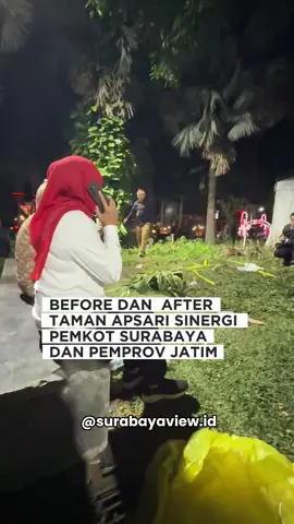 “Harapan kami dikembalikan seperti semula. Tapi ternyata dari provinsi, bukan hanya mengembalikan seperti awal. Tapi Pak Kadis LH Provinsi melihat ada tanaman yang lebih bagus, lebih meningkatkan supaya lebih bagus lagi Taman Apsari ini. Ada tanaman yang didatangkan untuk mempercantik lagi dari Taman Apsari ini,” jelasnya. “Anggaran dan pengerjaan dari pemprov semua. Kami hanya mengawasi supaya konsep awal tidak berubah. Ya tentunya kami mengapresiasi Pemprov Jatim,” pungkasnya Kepala @dlh.surabaya , Dedik Irianto “Ini sebagaimana komitmen Bu Gubernur, bahwa semua (tanaman) yang rusak akan diganti. Kami mulai menanam sejak tadi malam. Karena memang sebagian besar tanamannya kami ambil dari Batu, maka sampai sekarang masih berproses,” ujar Kepala DLH Jatim @dlhjatim , Nurkholis kepada wartawan Taman Apsari Surabaya, Rabu (20/8/2025) petang